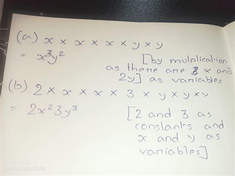 Simplify these expressions. A) X cubed Y square B) ? - Brainly.in