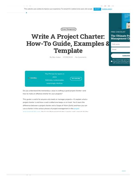 Image result for Writing Project Charter