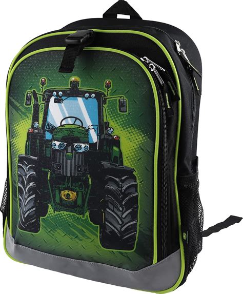 Amazon.com | John Deere Boys' Child Tractor Backpack, Black | Kids ...