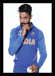Craft Maniacs RAVINDRA JADEJA THE MAN A4 FRAMED MATT LAMINATED POSTER ...