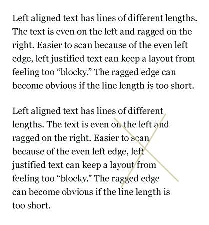 Image result for Left Alignment