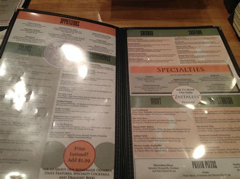 Pastabilities Restaurant Menu