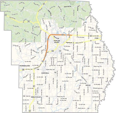 Butler County Map, Missouri - US County Maps