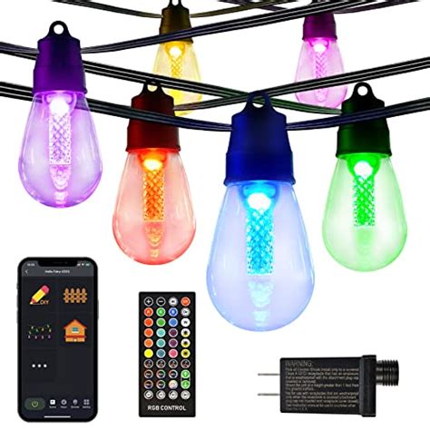Image result for Color Changing Outdoor String Lights