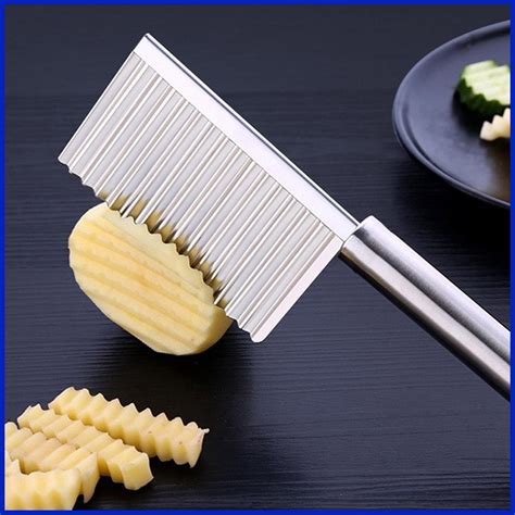 Wave Cutter Wavy Potato Cutter Waffle Fry Cutter for Veggies French Fry ...