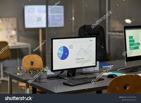 Background Image Computer Monitor Office Marketing Stock Photo ...