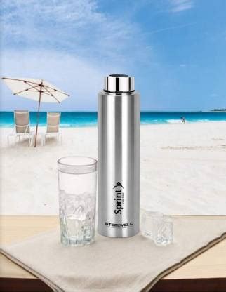 STEELWELL SLIM SPRINT FRIDGE and OFFICE STAINLESS STEEL 900 ML WATER ...