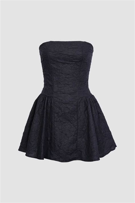 black mini dress