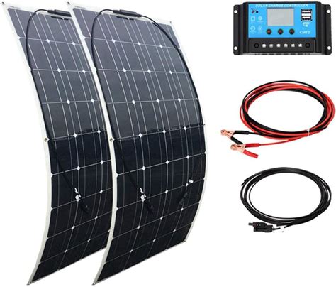 BEZAX 600W Solar Panel Kit, Flexible Bendable Solar Panels, 2x300W ...