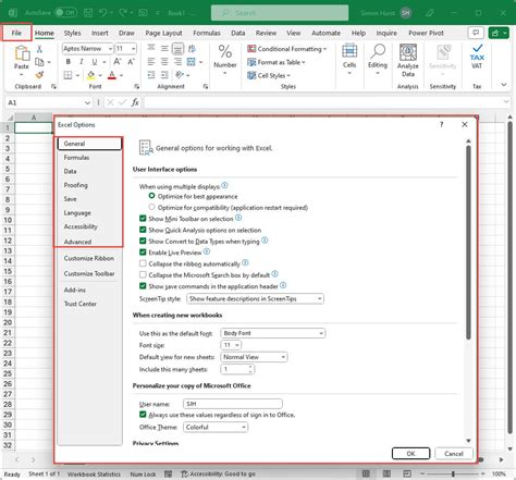 Image result for Excel File Options