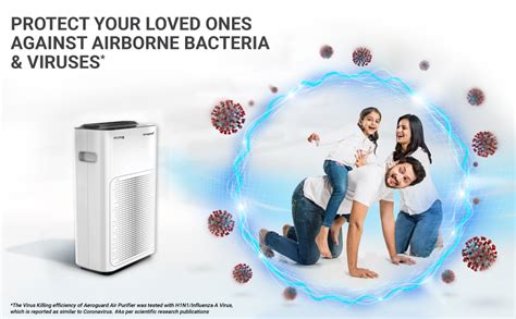 Eureka Forbes Aeroguard AP 700 Air Purifier with H1N1 filter removes 99 ...