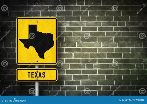 Texas Road Sign Map Royalty-Free Stock Image | CartoonDealer.com #119701882