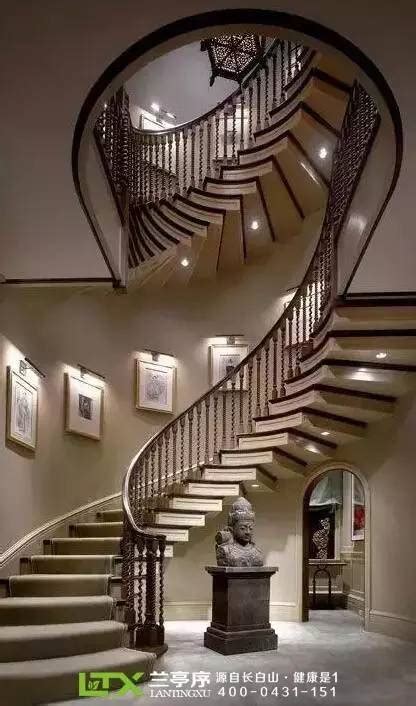 别墅旋转楼梯设计装修案例赏析