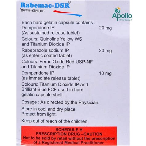 Rabemac-DSR Capsule | Uses, Side Effects, Price | Apollo Pharmacy