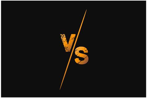 Vs versus letter logo on transparent background Vector Image