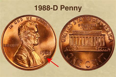 1988 Penny Coin Value (Errors List, "D", "S" & No Mint Mark Worth ...