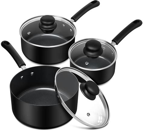 Amazon.com: MICHELANGELO Nonstick Saucepan with Lid, Ceramic Sauce Pan ...