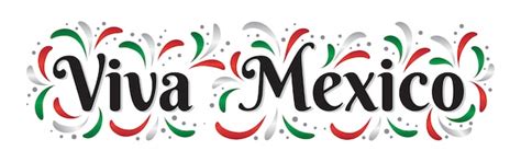 Lettrage Viva Mexico expression de vacances mexicaine traditionnelle ...