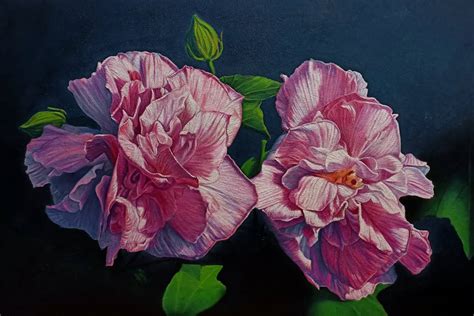 Hibiscus Flower Oil Painting