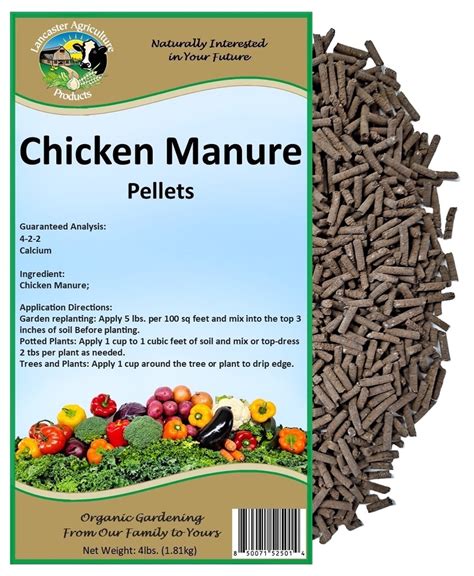 Chicken Manure Pellets 4 Pounds - Nutrient-Rich, Slow-Release ...
