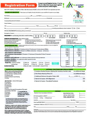 Fillable Online 2 ways to save! Register by Jan. 11 or by Registration ...