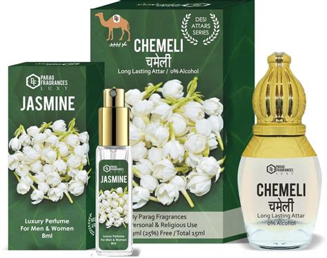 Parag fragrances Women Jasmine 12Ml Attar And Jasmine (Chemeli) 8Ml ...