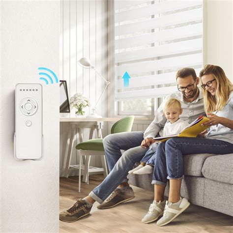 Multi-channel Remote Control for Motorized Smart Blinds, White