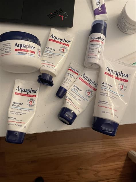 Accutane Starter Kit lol this is how much Aquaphor I used throughout 7 ...