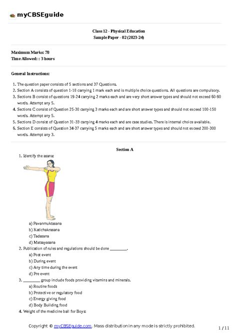 12 Physical Edu23 24sp02 - Class 12 - Physical Education Sample Paper ...