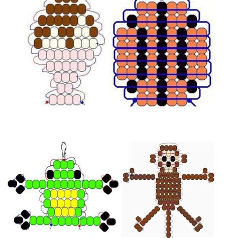 Image result for Bead Keychain Patterns