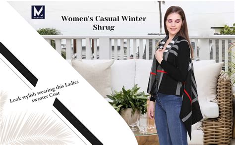 Buy MONTREX Women Woolen Poncho Winter Wear Collared Neck Ladies ...
