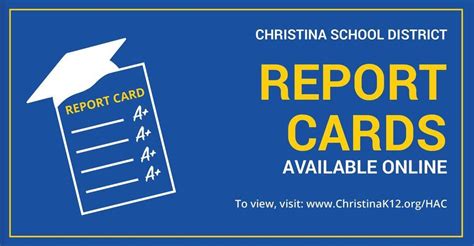 Report Cards available on HAC, Christina School District, Glasgow, 8 ...