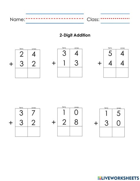 Image result for 2-Digit Addition PDF