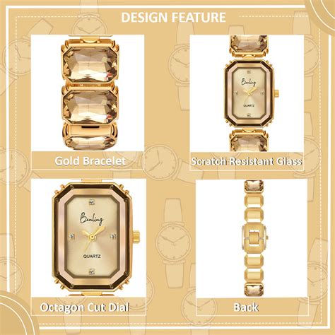 Benling Octagon cut Bracelet Watch for Women