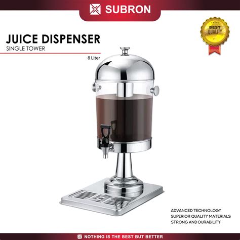 Jual SUBRON Juice Jus Dispenser Tower Minuman 8 Liter Single Stainless ...