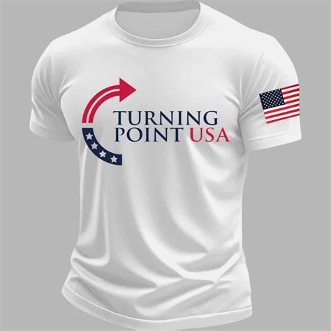 Men's Charlie Kirk Turning Point USA Trump Commemorative T-Shirt ...