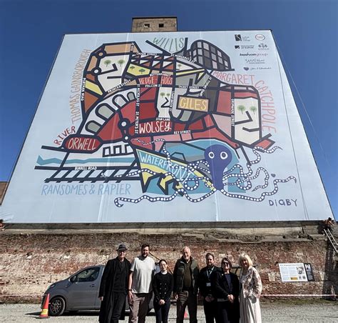 Huge new vibrant canvas on Ipswich Waterfront building celebrates local ...