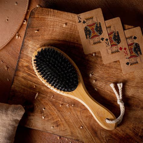 Premium Dual Nylon & Boar Bristle Hair Brush - For All Hair Types ...