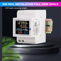 amiciSense 6 in 1 AC 40-300V 100A Energy Meter, Frequency Active Power ...