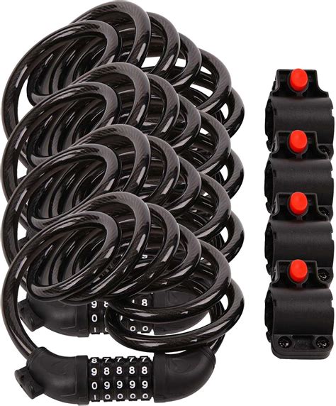 Amazon.com: SEPOX® 4Pcs Pack 6FT Extra Long Cable Combination Bike ...