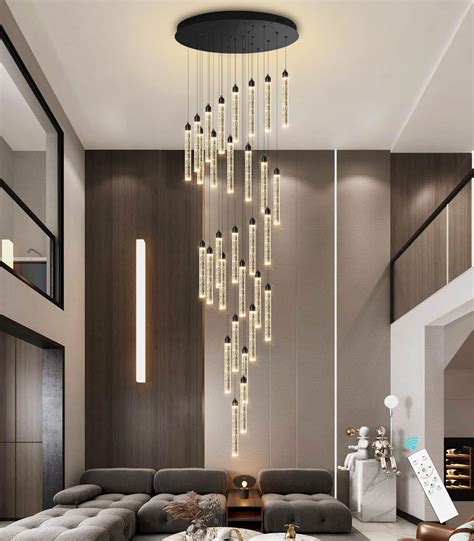 dolria 197" Long High Ceiling Chandelier 30-Lights Modern Bubble ...