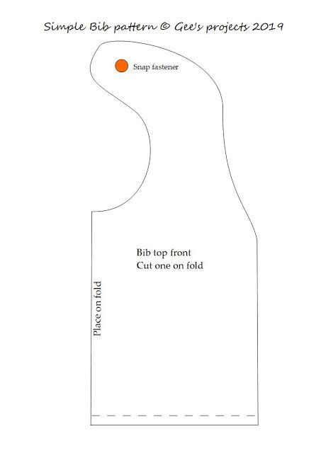 Image result for Large Baby Bib Pattern