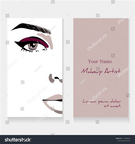 Makeup Artist Business Card Template 的图像结果