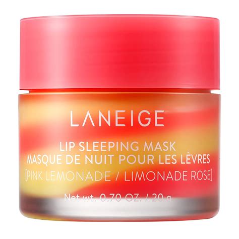LANEIGE Lip Sleeping Mask Pink Lemonade Swirl: Nourish, Hydrate ...