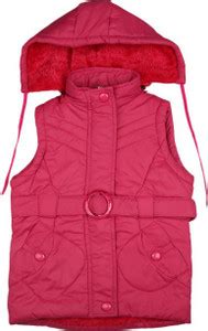 V-MART Sleeveless Solid Girls Jacket - Buy V-MART Sleeveless Solid ...