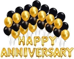 Flipkart.com | Magic Balloons Solid HAPPY ANNIVERSRY METALLIC COMBO ...