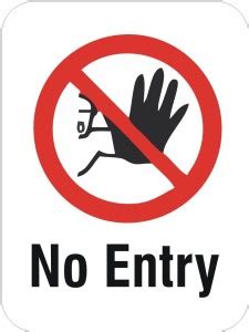 signEver No Entry Sign Sticker For Glass Door Home Office Hospital Mall ...