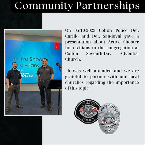 On 05/10/2023 Colton... - City of Colton Police Department