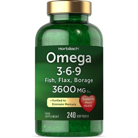 Buy Triple Omega 3 6 9 | 3600mg | 240 Softgel Capsules | High Strength ...