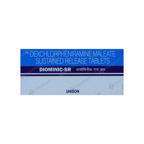 DIOMINIC SR 6MG TABLET 10'S, Price, Composition & Generic Alternatives ...